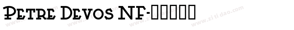 Petre Devos NF字体转换